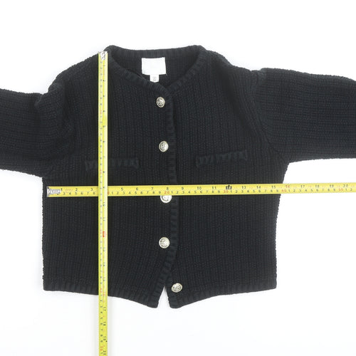H&M Women’s Black Chunky-Knit Cardigan Small