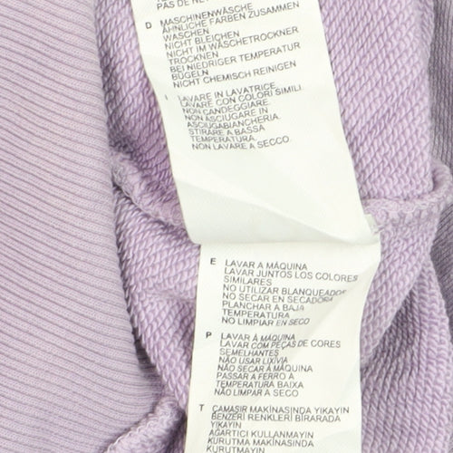 Fred Perry Men's Purple Cotton Crew Neck Sweatshirt M