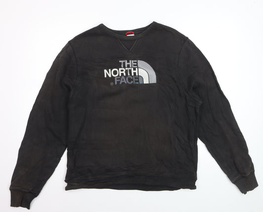The North Face Mens Black L Crew Neck Pullover Sweatshirt
