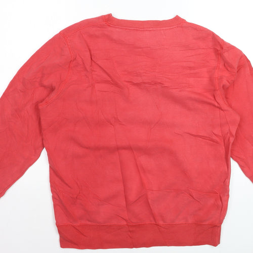 Champion Men's Red Logo Pullover Sweatshirt Size M