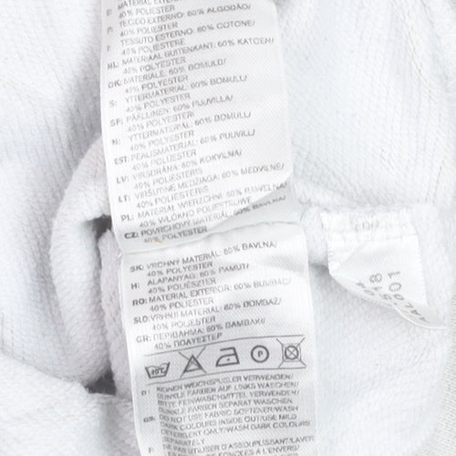 Adidas Men's White XL Crew Neck Pullover Sweatshirt