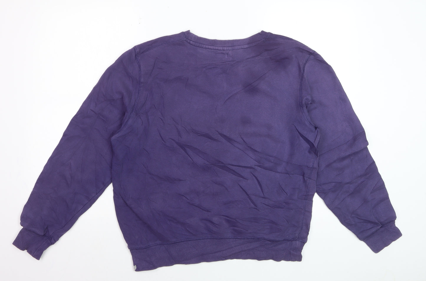 Champion Men's Purple Logo Pullover Sweatshirt M Regular Fit