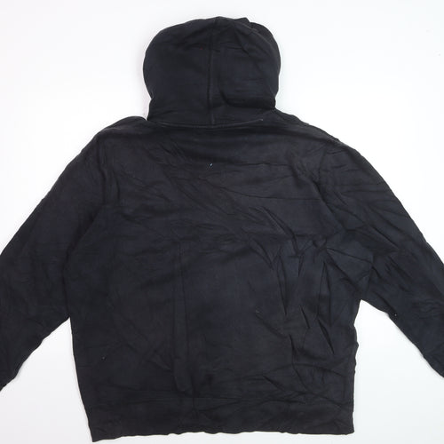Nike Mens Black 2XL Pullover Hoodie Just Do It Sports Fleece
