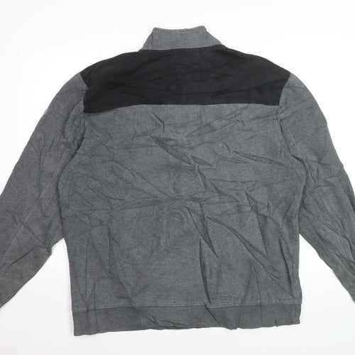 Calvin Klein Men’s Grey XL 1/4 Zip Mock Neck Sweatshirt