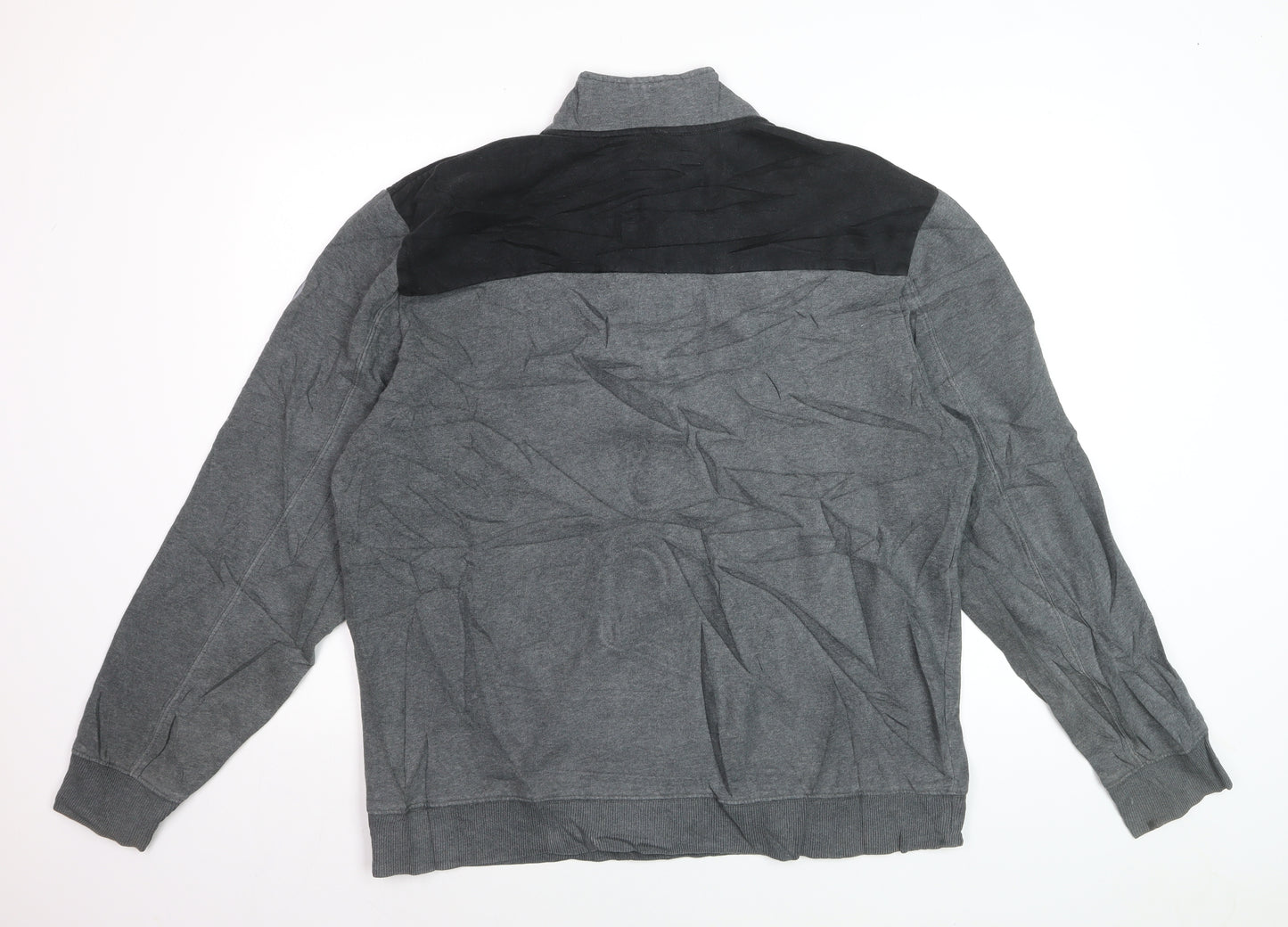 Calvin Klein Men’s Grey XL 1/4 Zip Mock Neck Sweatshirt