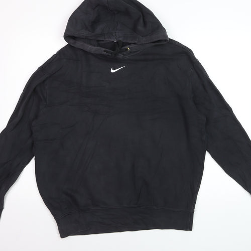Nike Men's Black Pullover Hoodie Size S Regular Fit Sports Style