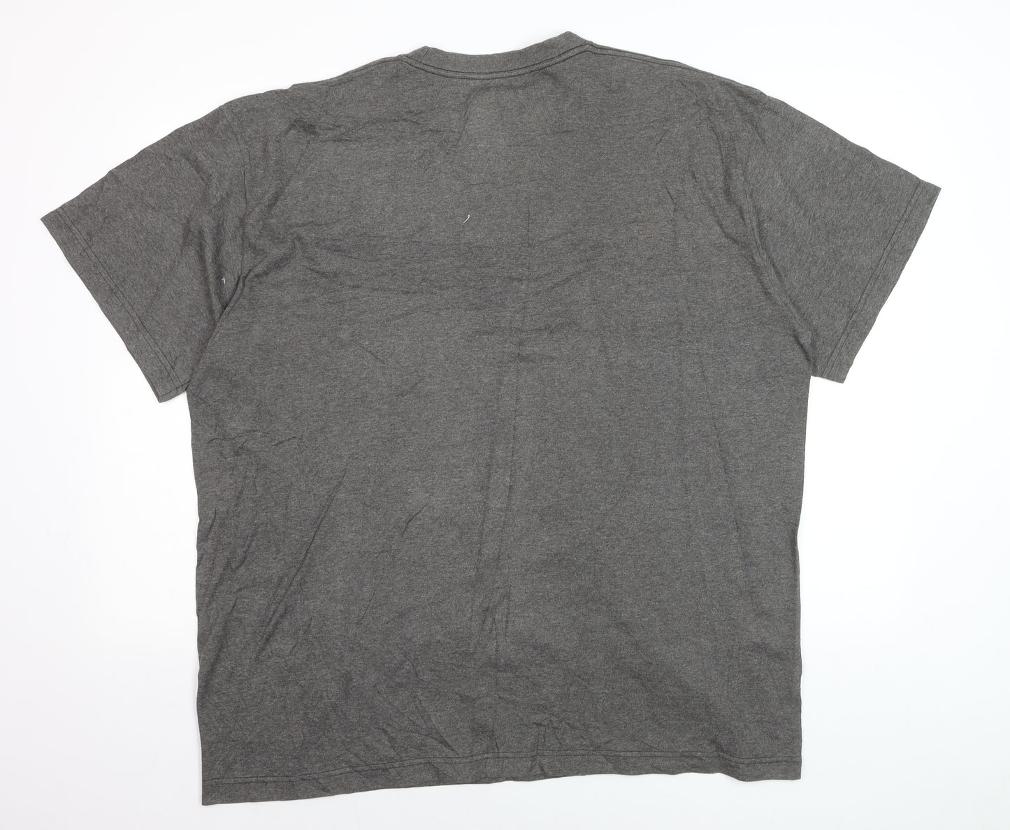Nike Men's Grey Loose Fit Crew Neck T-Shirt XL Cotton Blend