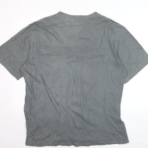 Wrangler Workwear Men's Grey XLT Crew Neck Cotton Pocket T-Shirt