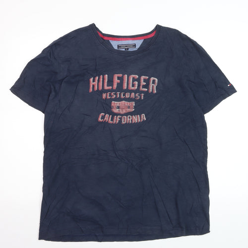 Tommy Hilfiger Men's Navy West Coast California Cotton T-Shirt XL