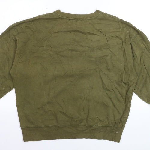 Lonsdale London Men's Khaki Green XL Crew Neck Pullover Sweatshirt