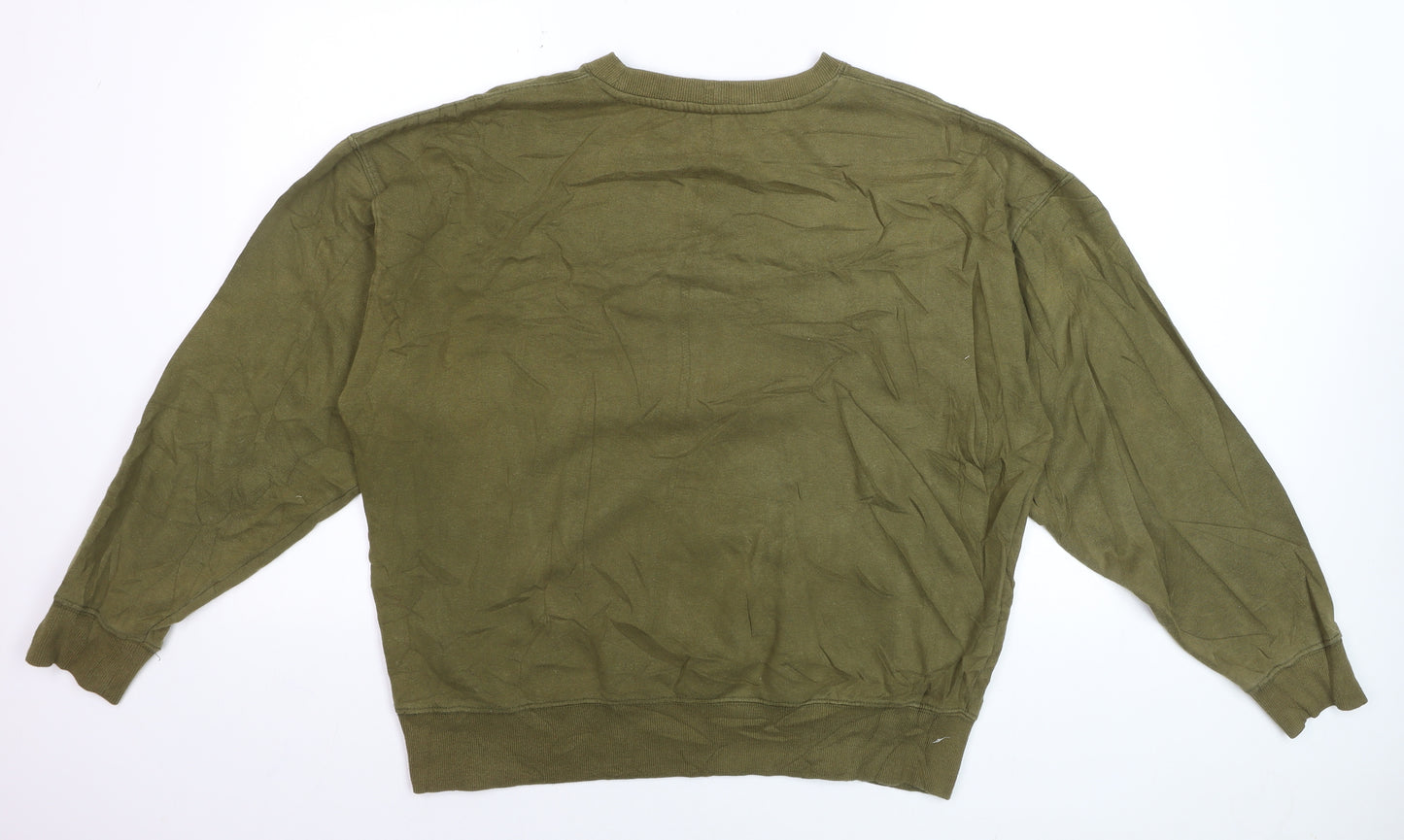 Lonsdale London Men's Khaki Green XL Crew Neck Pullover Sweatshirt