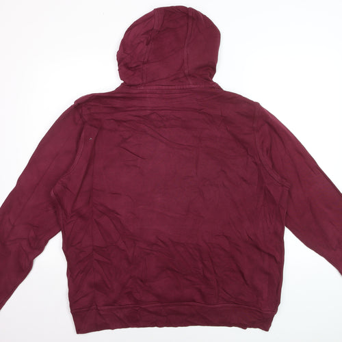 Nike Men's Red XL Pullover Hoodie with Logo