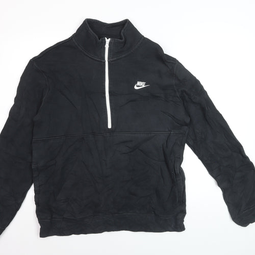 Nike Men's Black 1/2 Zip Pullover Sweatshirt M Regular Fit