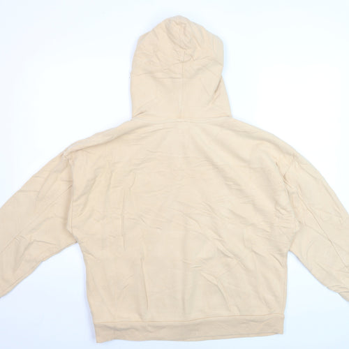 Levi's Womens Beige Pullover Hoodie Size S Cotton Logo Sweatshirt