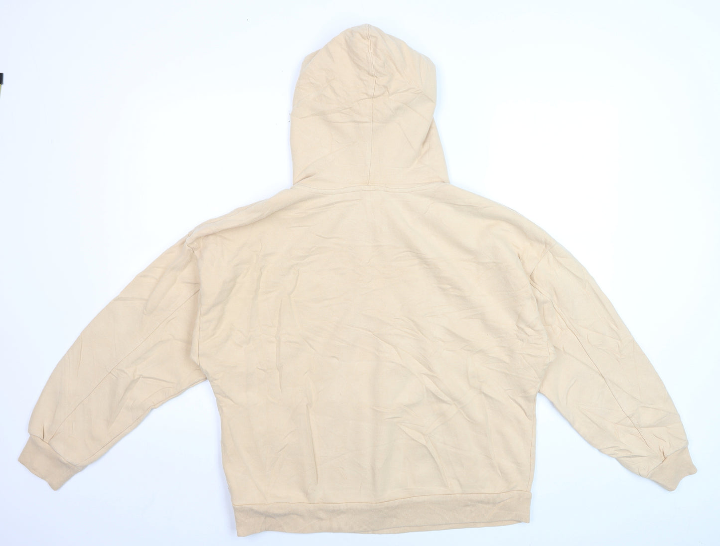 Levi's Womens Beige Pullover Hoodie Size S Cotton Logo Sweatshirt