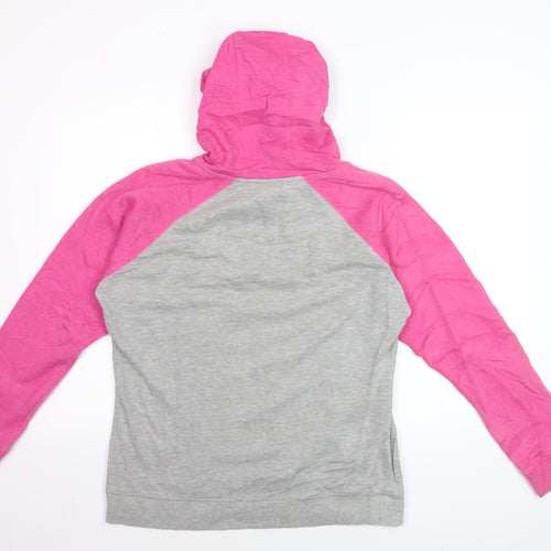 Champion Women’s Grey & Pink Pullover Hoodie Size L