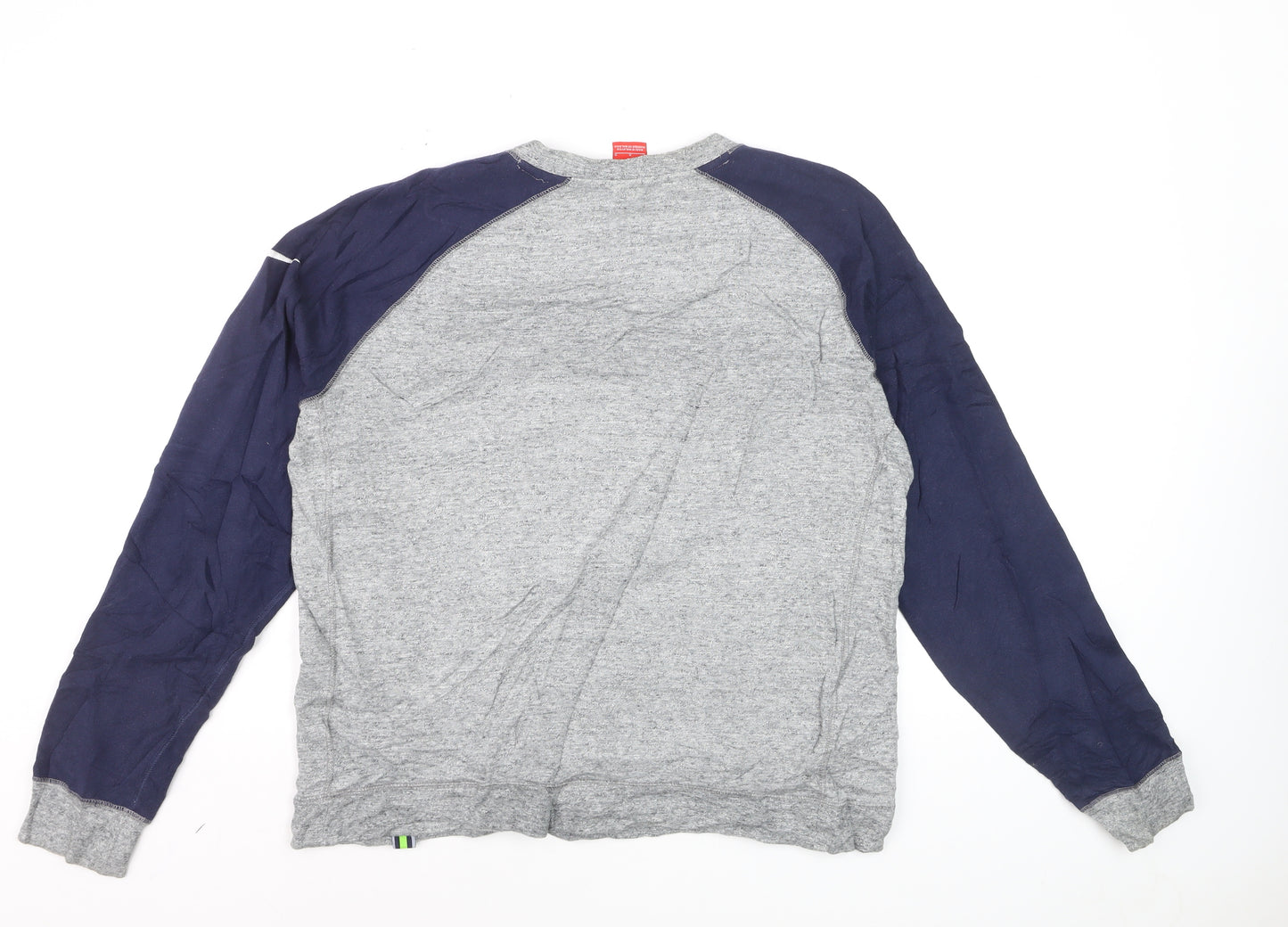 Nike Men Grey Pullover Sweatshirt L Seahawks NFL Logo Crew Neck