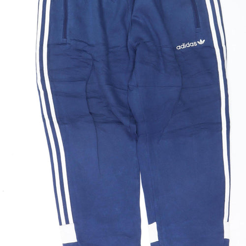 Adidas Men's Blue Jogger Tapered Track Pants Size M Activewear