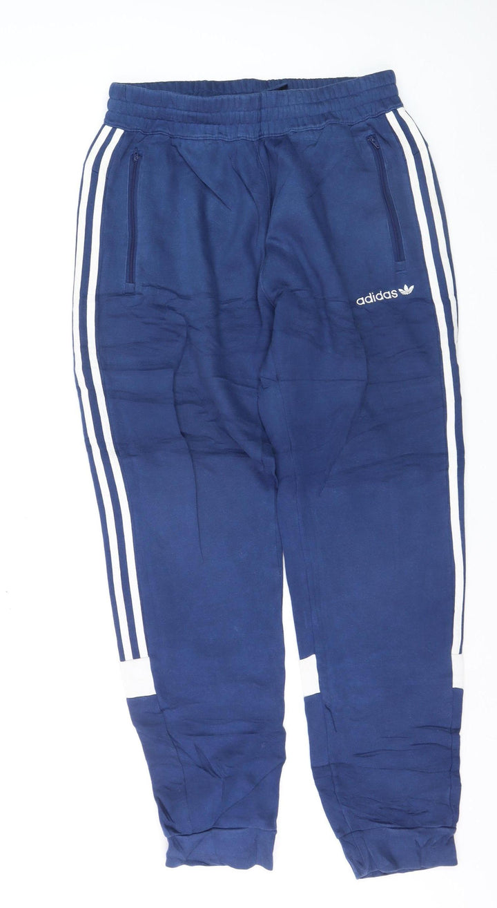 Adidas Men's Blue Jogger Tapered Track Pants Size M Activewear