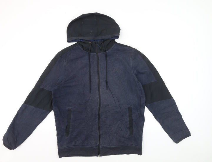 Under Armour Men's Blue Medium Hooded Full Zip Track Jacket