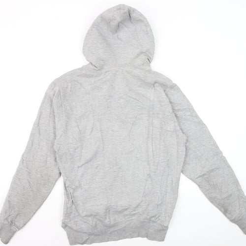 Adidas Men's Grey Pullover Hoodie L Kickboxing Graphic Sports Fleece