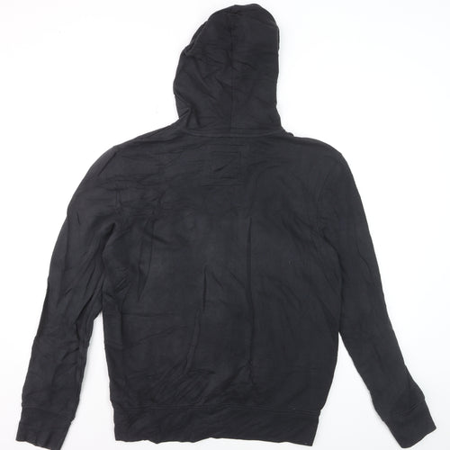 FILA Men’s Black Full Zip Hoodie Size M Sports Casual Sweatshirt