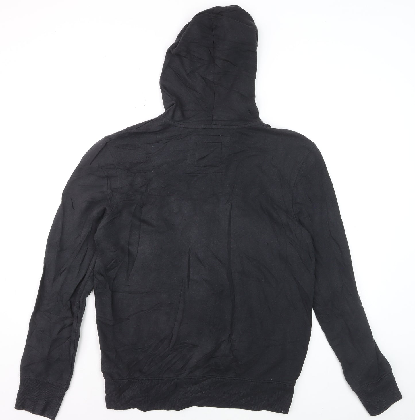 FILA Men’s Black Full Zip Hoodie Size M Sports Casual Sweatshirt