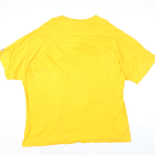 Champion Men's Yellow ECU Pirate Graphic 3XL Cotton T-Shirt
