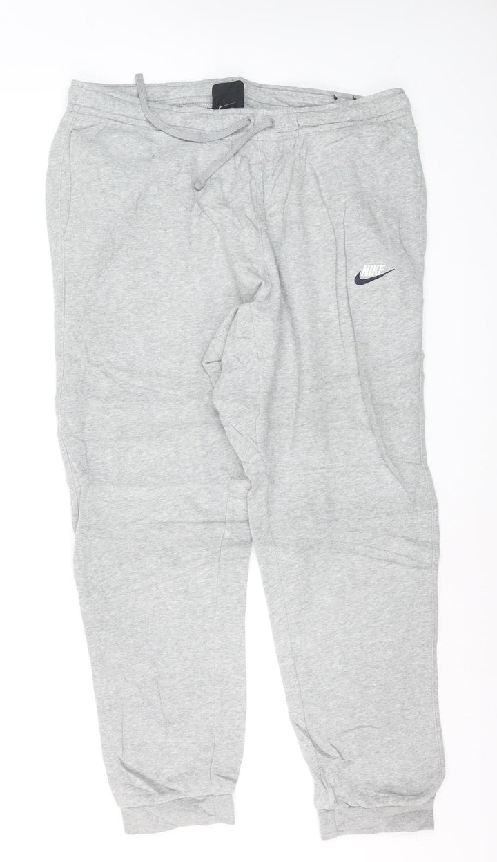 Nike Men Grey XL Jogger Sweatpants Tapered Fit Activewear Trousers