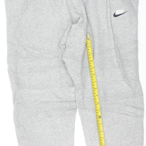 Nike Men Grey XL Jogger Sweatpants Tapered Fit Activewear Trousers