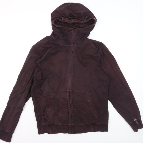 C.P. Company Men's Brown Full Zip Hoodie XL Cotton Knit