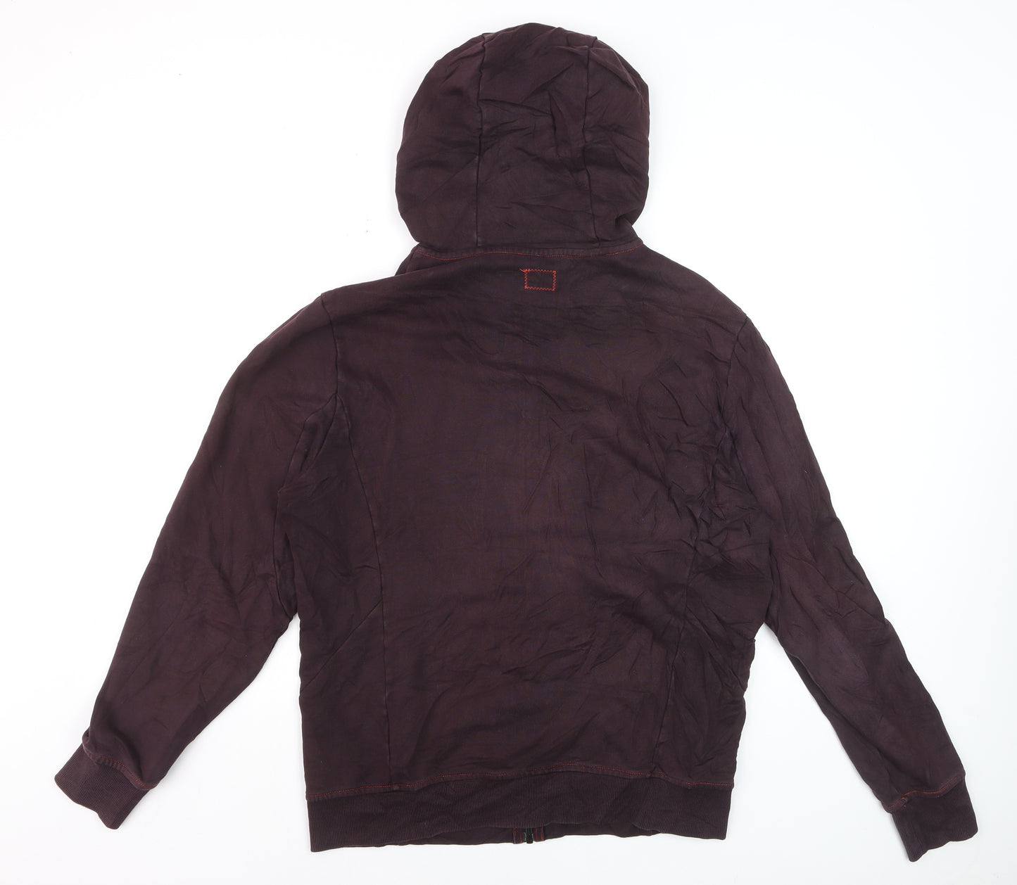 C.P. Company Men's Brown Full Zip Hoodie XL Cotton Knit