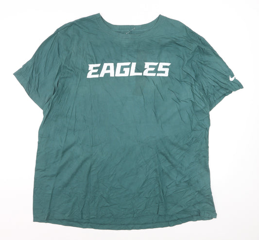 Nike Men's Green Eagles Graphic Short Sleeve T-Shirt XL