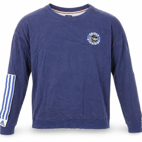 Adidas Originals Blue Men's XL Pullover Sweatshirt Crew Neck Long Sleeve