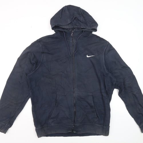Nike Men's Blue Full Zip Hoodie L Lightweight Sportswear