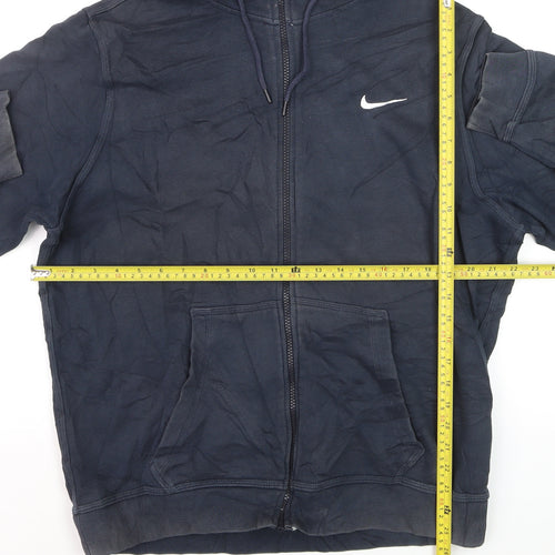 Nike Men's Blue Full Zip Hoodie L Lightweight Sportswear