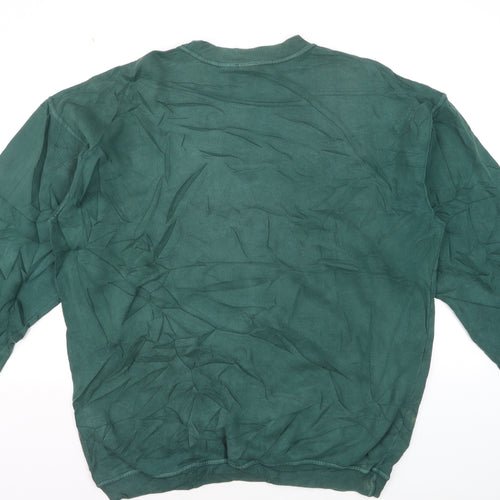 Disney Men's Green Winnie the Pooh Pullover Sweatshirt Size L Vintage