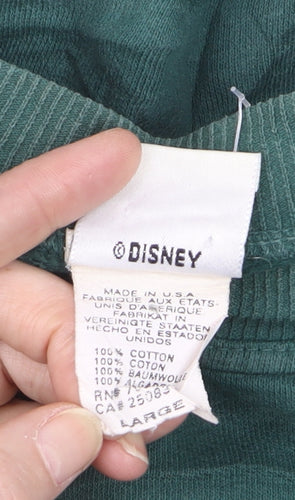 Disney Men's Green Winnie the Pooh Pullover Sweatshirt Size L Vintage