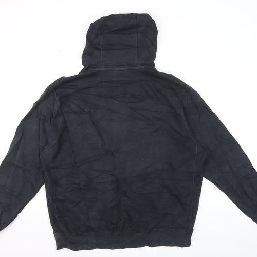 Nike Men's Black Pullover Hoodie L Logo Fleece Sweatshirt