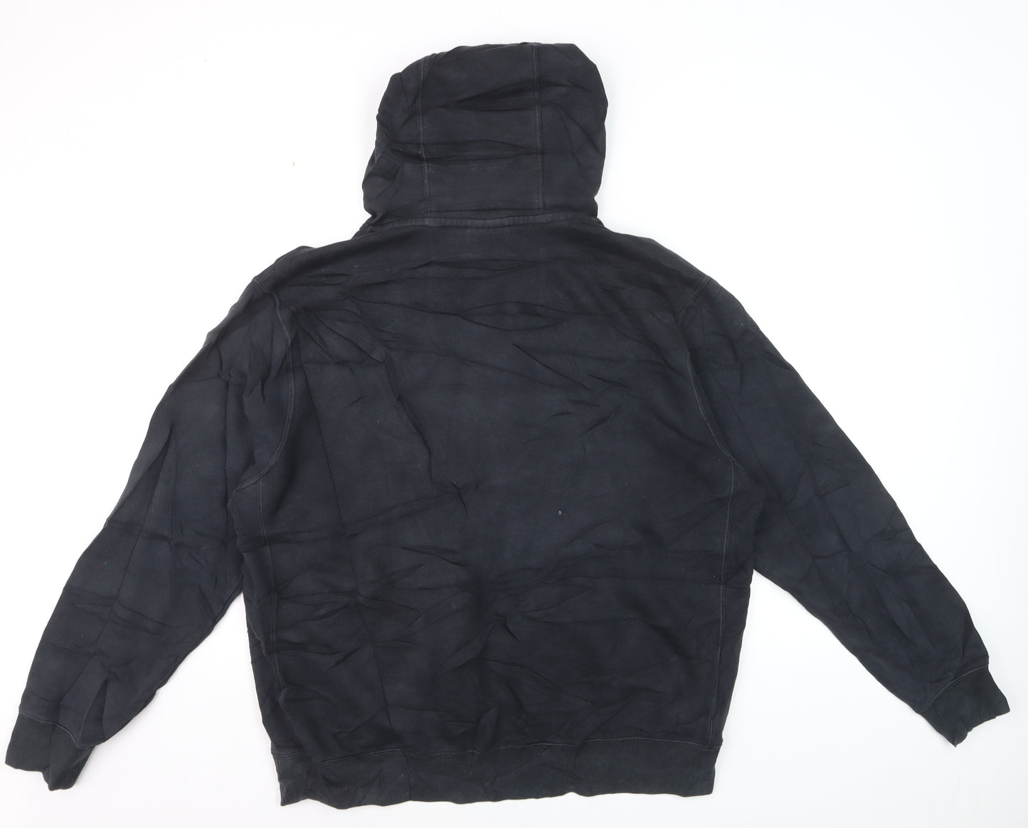 Nike Men's Black Pullover Hoodie L Logo Fleece Sweatshirt