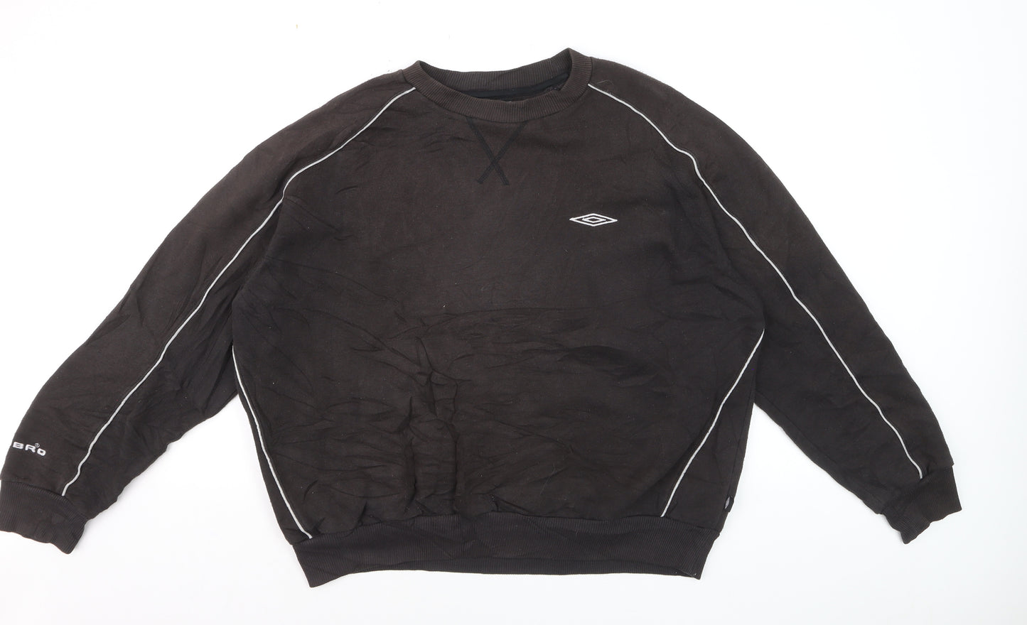 Umbro Men's Black XL Pullover Crew Neck Fleece Sweatshirt