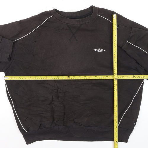 Umbro Men's Black XL Pullover Crew Neck Fleece Sweatshirt