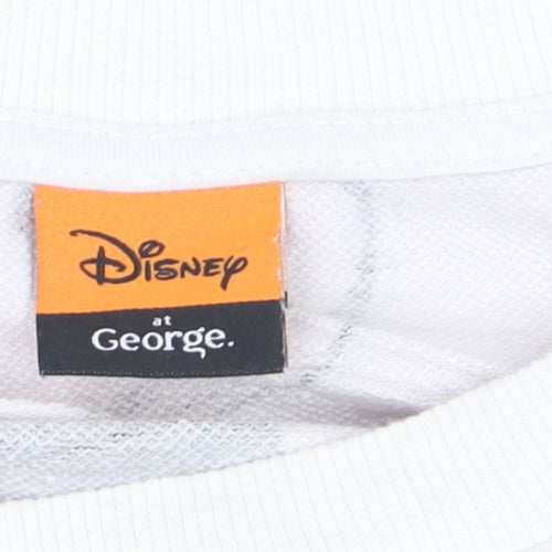 Disney at George Women's White Halloween Mickey & Minnie Sweatshirt 2XL