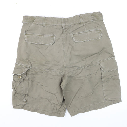 GAP Men’s Beige Cargo Shorts Size 34 Regular Cotton Belted