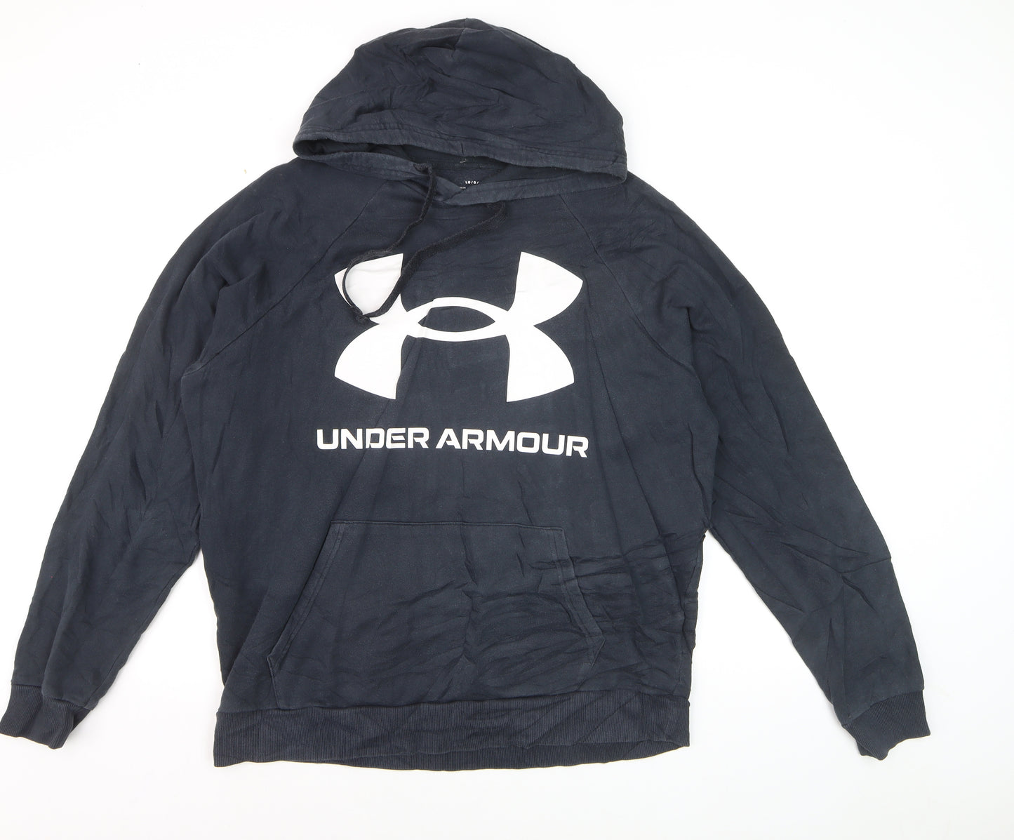 Under Armour Mens Black Pullover Hoodie Large Fleece Sportswear