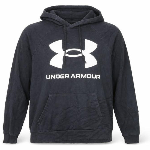 Under Armour Mens Black Pullover Hoodie Large Fleece Sportswear