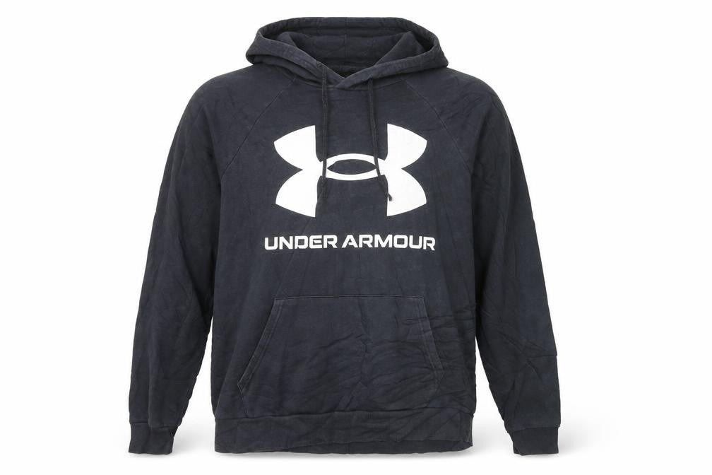Under Armour Mens Black Pullover Hoodie Large Fleece Sportswear