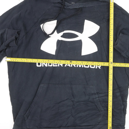 Under Armour Mens Black Pullover Hoodie Large Fleece Sportswear