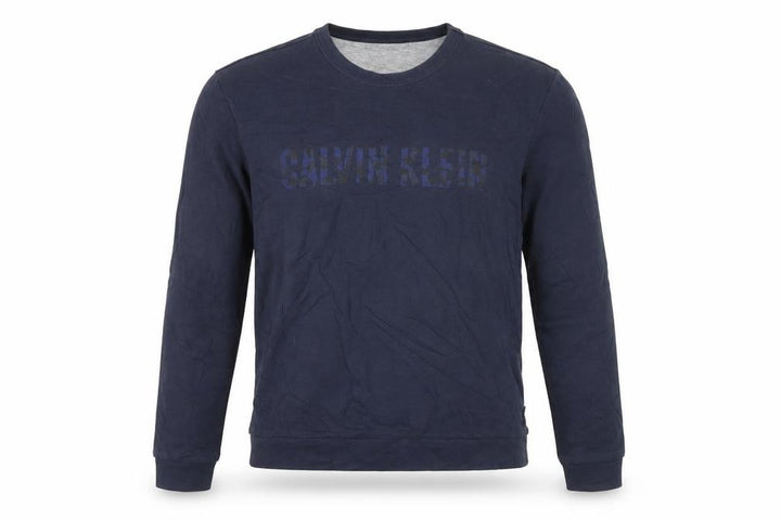 Calvin Klein Men's Blue Logo Pullover Sweatshirt Size L