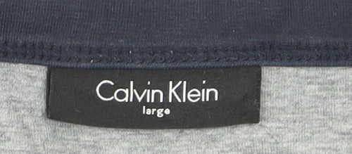 Calvin Klein Men's Blue Logo Pullover Sweatshirt Size L